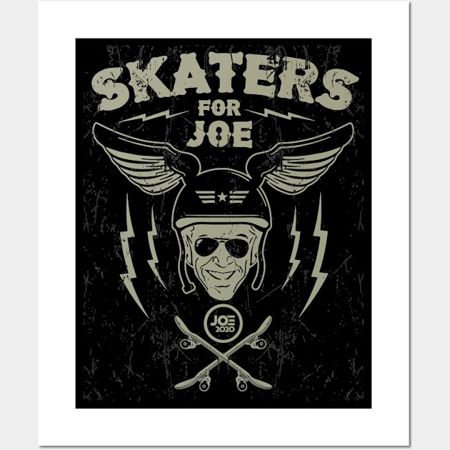 Skaters for Joe - Biden 2020 Wall Art by Buckle Up Tees